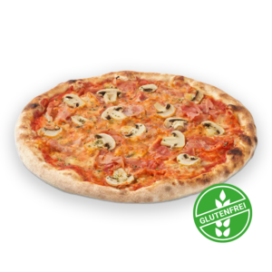 Pizza Prosciutto e funghi (glutenfrei) Ø30cm